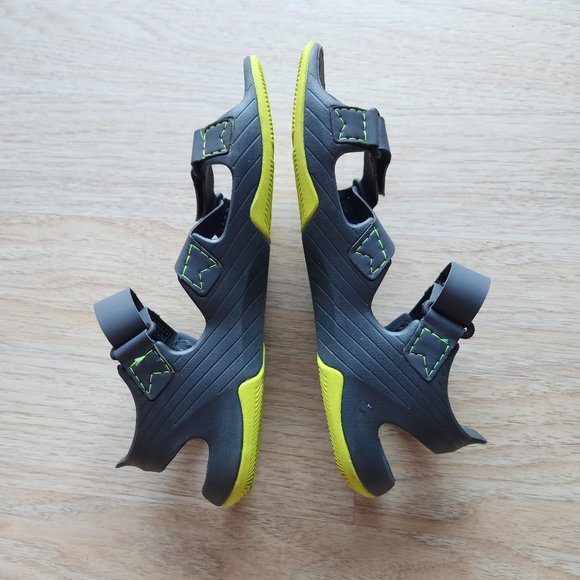 Teva Barracuda Hiking Sport Sandals Waterproof Adjustable Strap Black Green Mens main image 5
